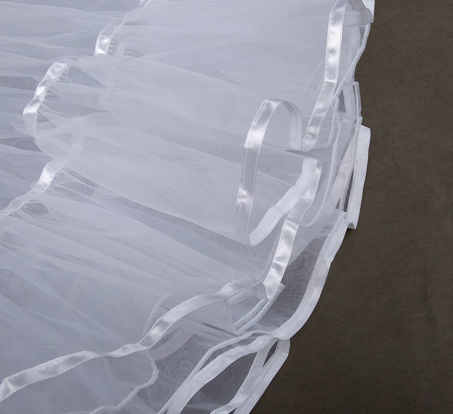 GRACE KARIN Womens Mermaid Fishtail Crinoline Petticoat Floor Length Wedding Underskirt 