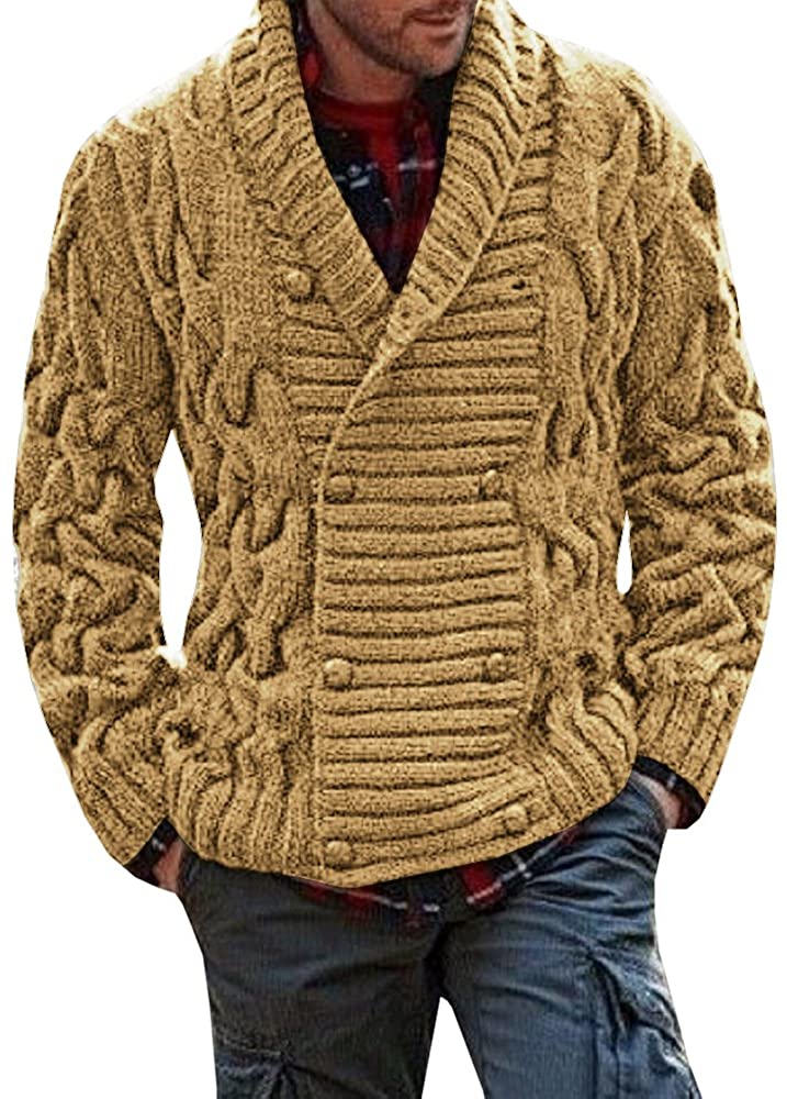 thick knitted cardigan mens