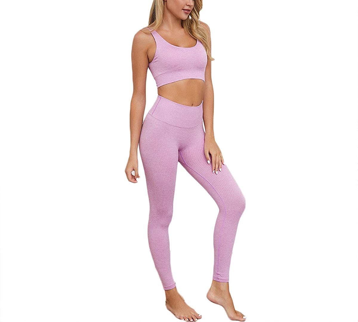  Hotexy Workout Set for Women 2 Pieces Outfits Seamless