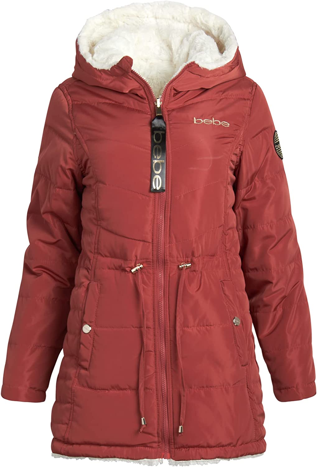 bebe Women&#039;s Coat – Reversible Faux Fur Lined Anorak Parka Puffer Jacket | eBay