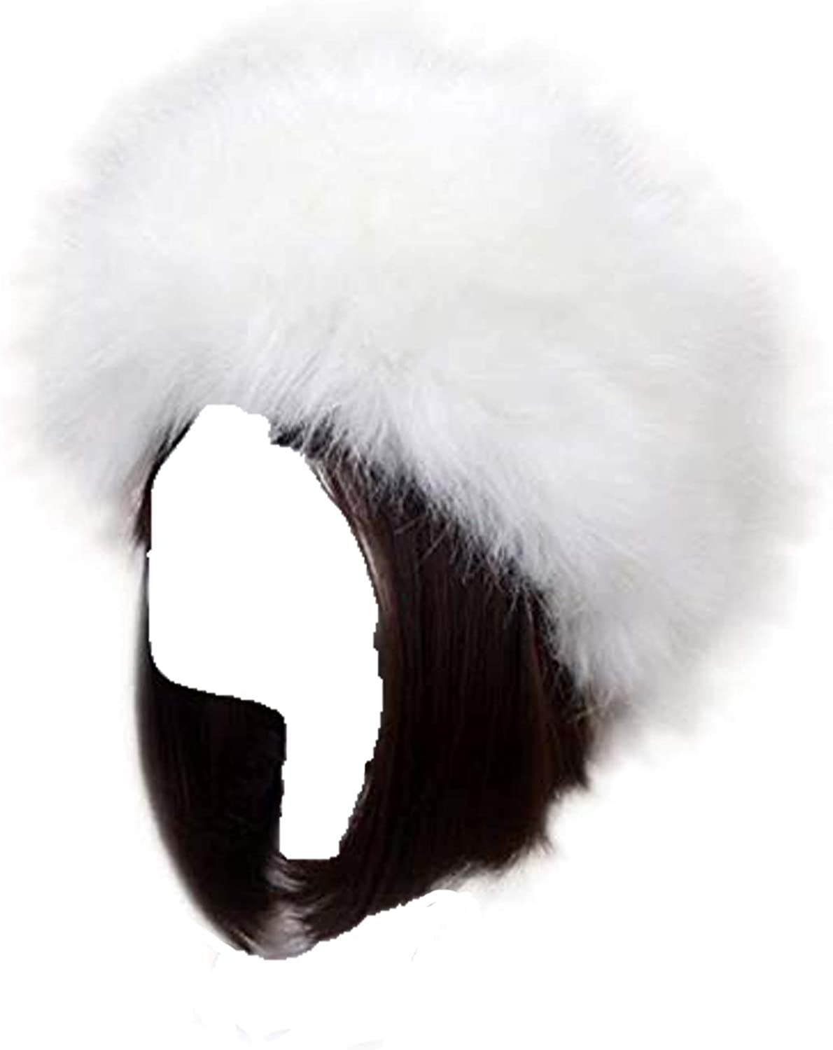 Tngan Womens Faux Fur Headband Soft Winter Cossack Russion Style Hat Cap 