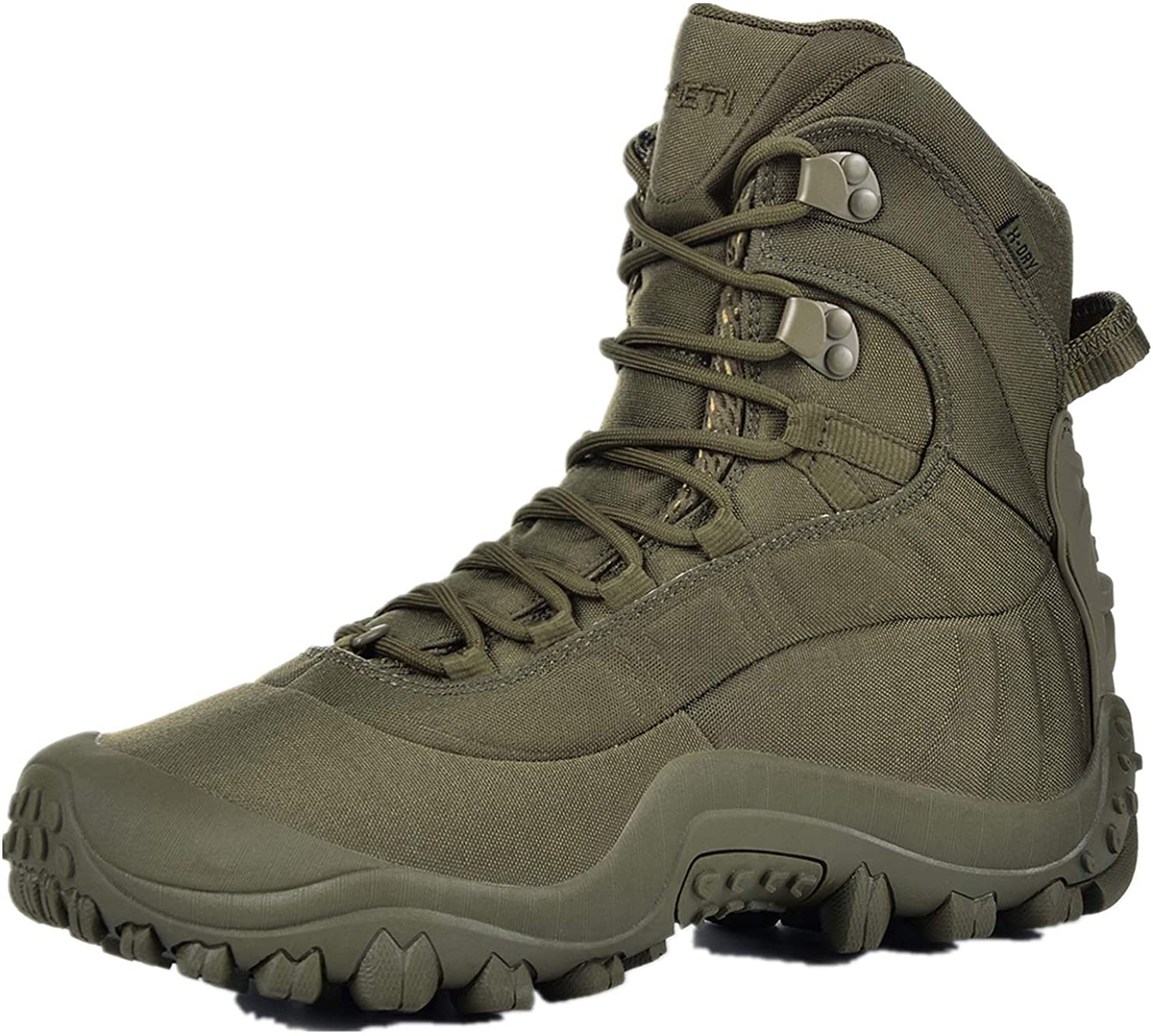 SKENARY Men’s Tactical Boots 8” Mid Combat Boots Waterproof Military Boots 