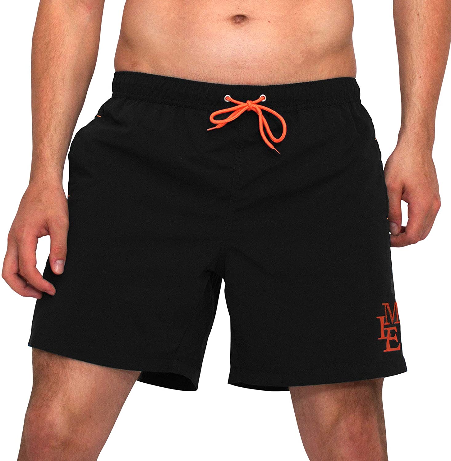 MEILONGER Men's Swim Trunks Swimwear Quick Dry Beach Swimming Board Shorts Bathing Suits with Mesh Lining and Pockets