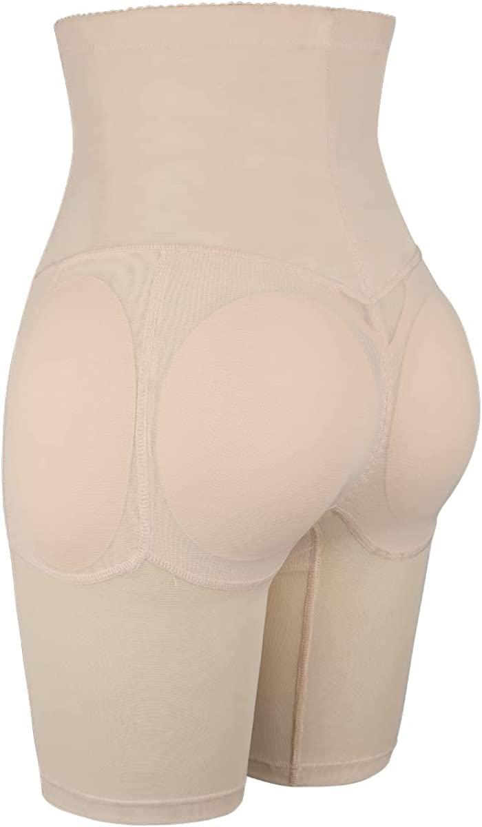 KIWI RATA Womens Seamless Butt Lifter Padded Lace Panties Enhancer  Underwear