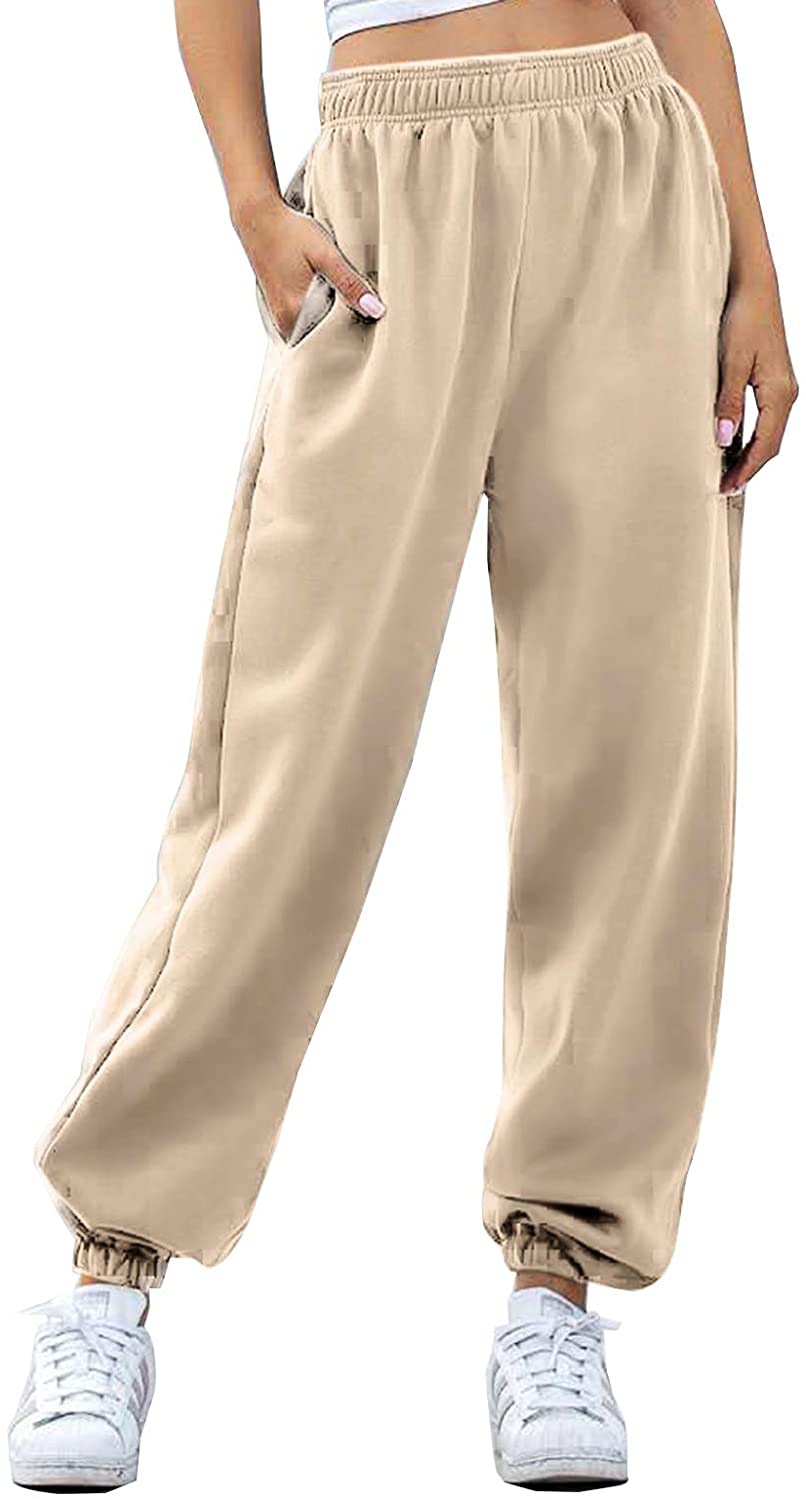 Wholesale Womens Cinch Bottom Sweatpants High Waisted Jogger Pants