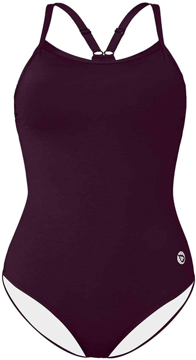 BALEAF Women's Athletic Training Adjustable Strap One Piece Swimsuit  Swimwear Ba
