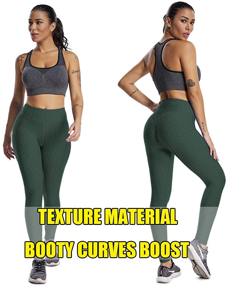 SEASUM Women's High Waist Yoga Pants Tummy Control Slimming Booty Leggings  Workout Running Butt Lift Tights 