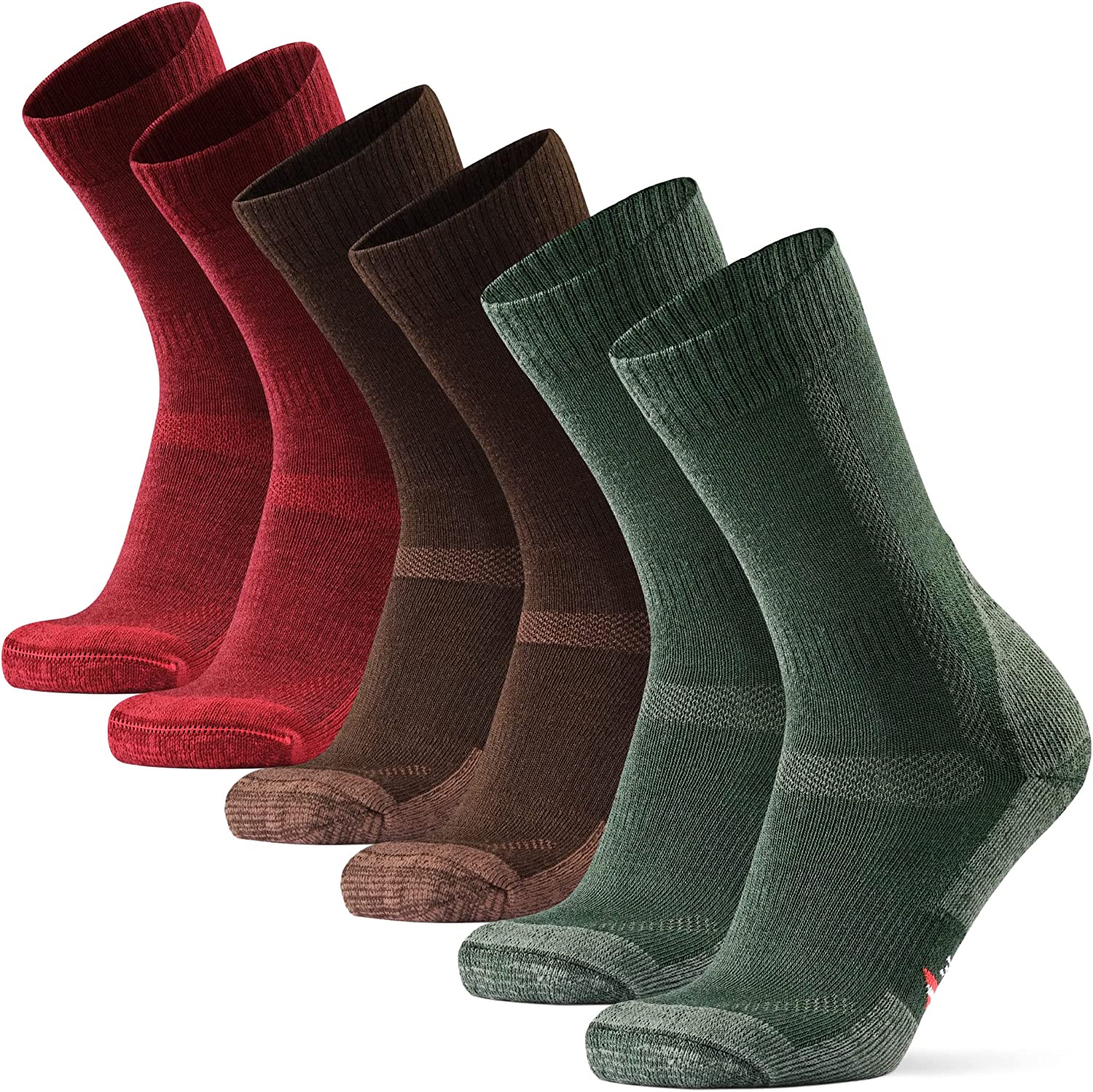 DANISH ENDURANCE Merino Wool Hiking Socks for Men & Women Crew Length &  Thermal