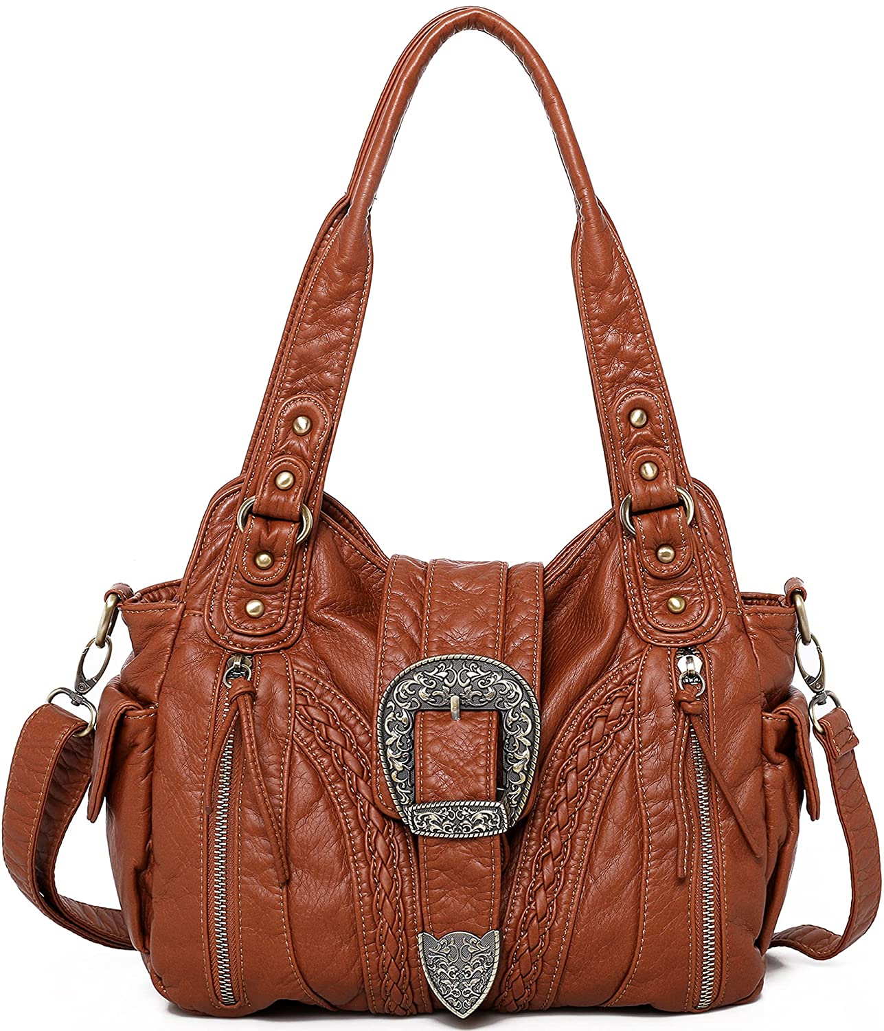 Montana West Shoulder Bag Concealed Carry Purses and Handbags For Women Leather Crossbody Bags 