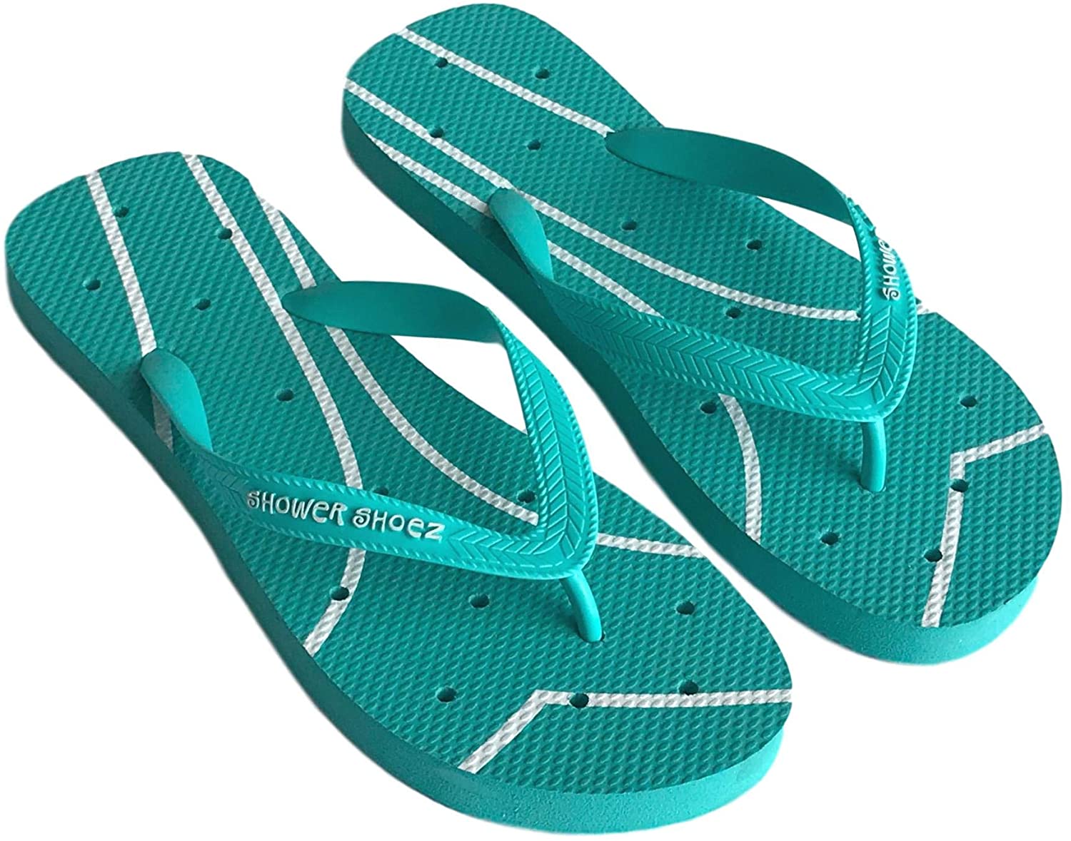 Shower Shoez Womens Non-Slip Pool Dorm Water Sandals Flip Flops
