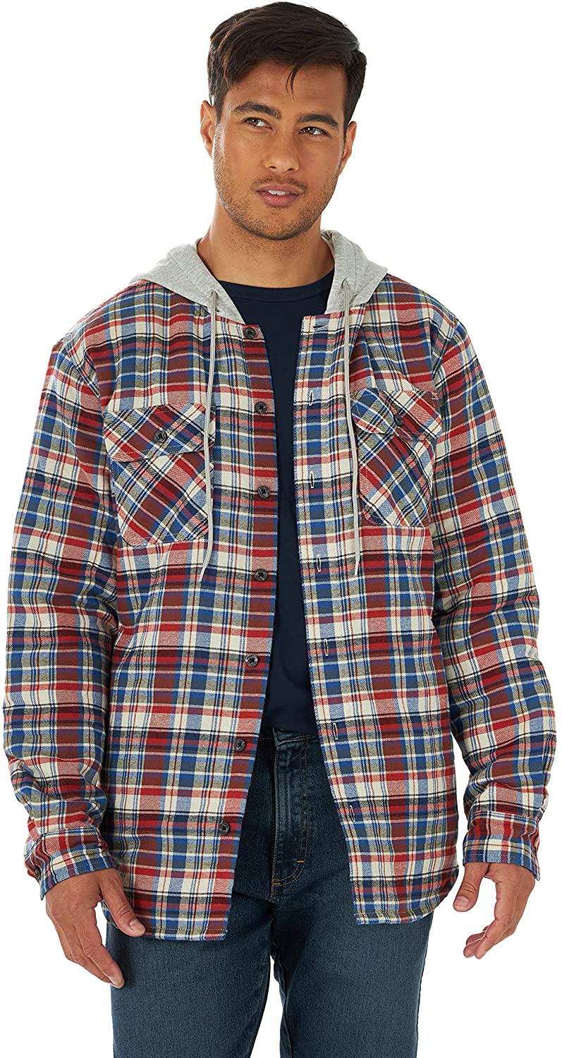 wrangler lined flannel shirt