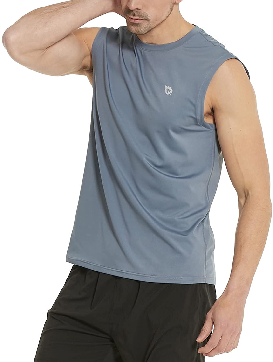 BALEAF Mens Sleeveless Compression Shirt Dry Cool Muscle Tank Tops Workout Undershirt