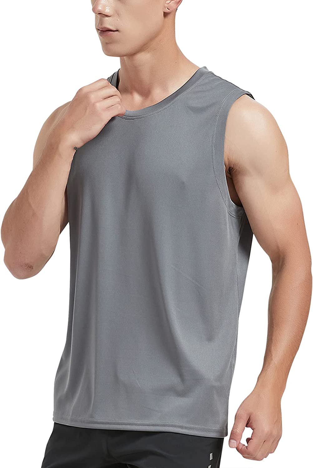 MIER Men Lightweight UPF 50+ Sun Shirts Quick Dry Tank Tops