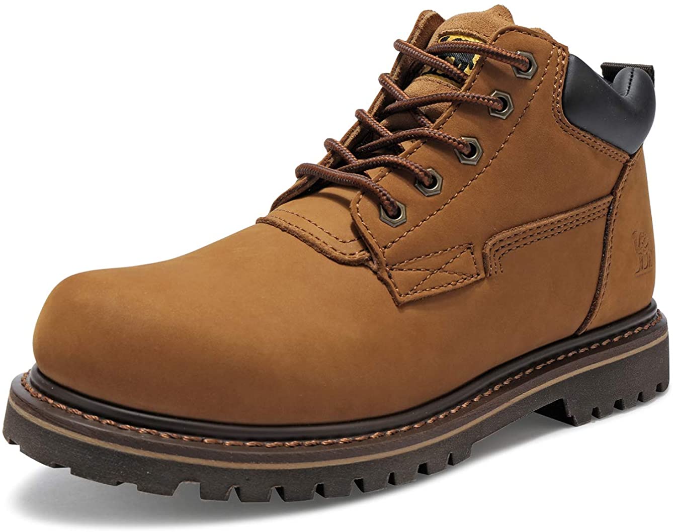 CAMEL CROWN 4 Men's Work Boots Lace Up Insulated Premium Leather soft Comfortable Ankle Boots for Men 
