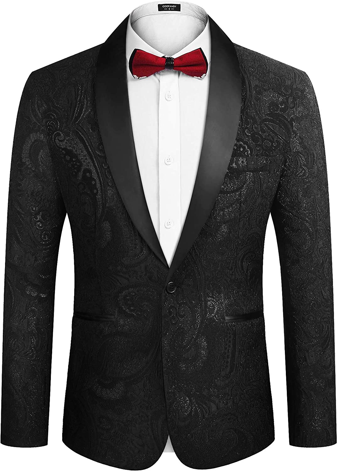 Pre-owned Visit The Coofandy Store Coofandy Men's Floral Dress Suit ...