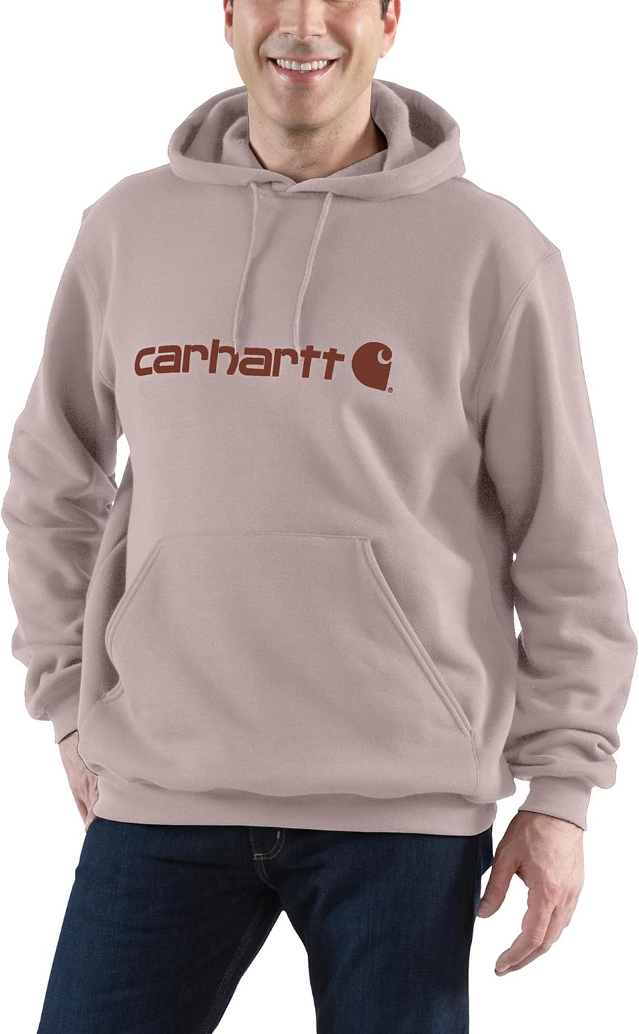Carhartt Midweight Logo Hooded Sweatshirt - New Navy