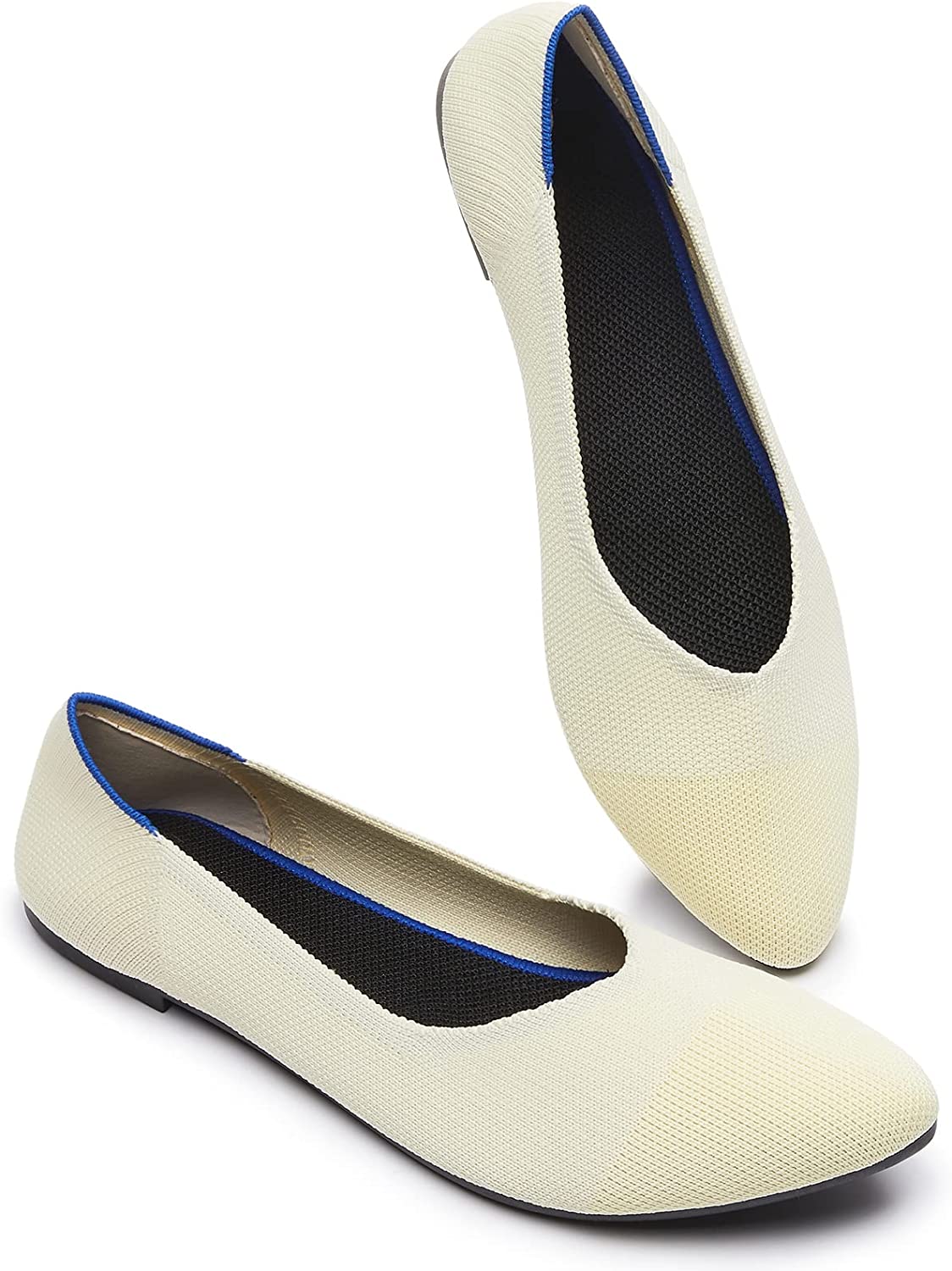 BABUDOG Women's Mesh Flats Shoes Pointed-Toe Dress Shoes for Women ...