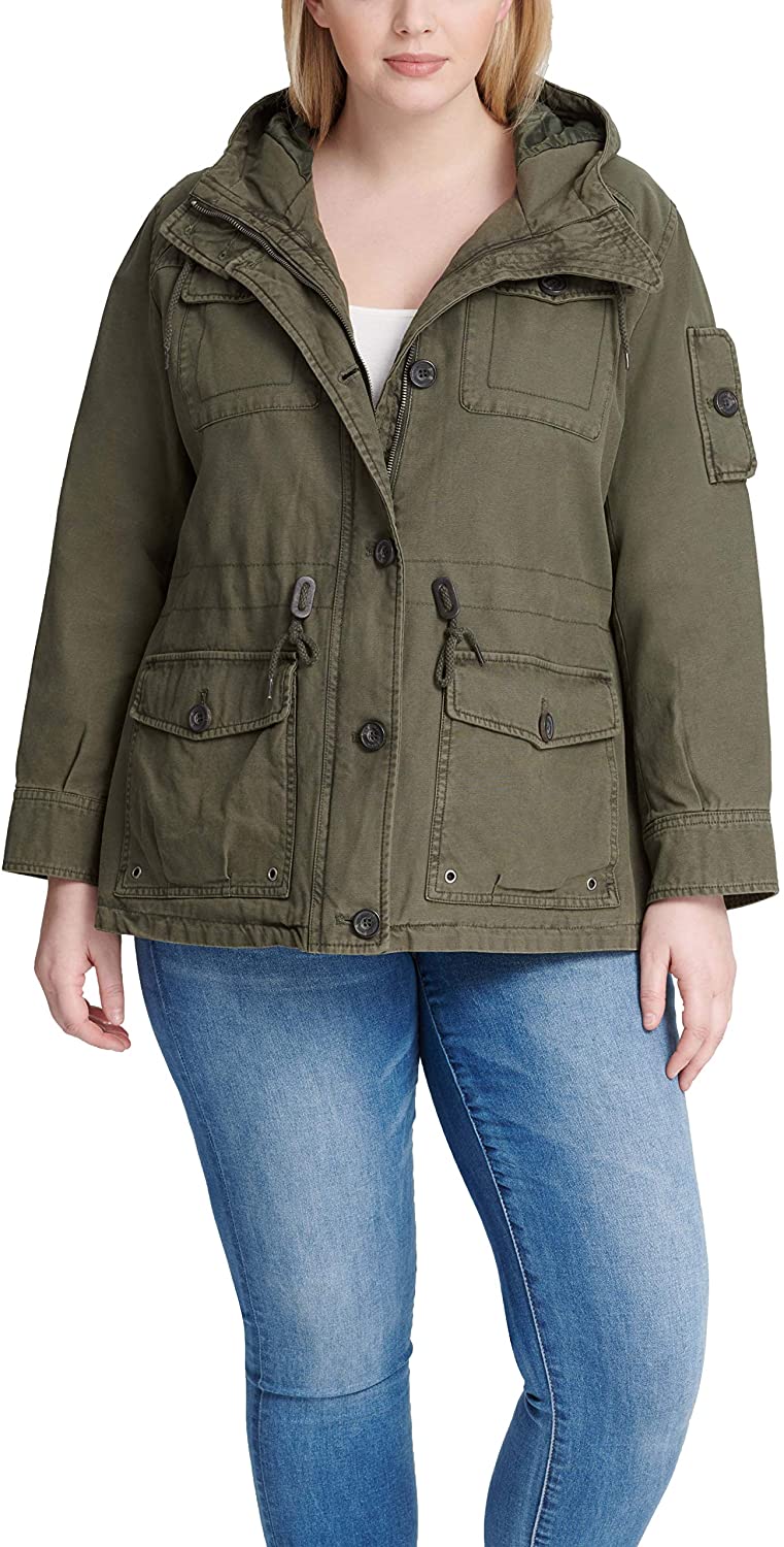 Levi's womens Cotton Four Pocket Hooded Field Jacket (Standard and Plus) |  eBay
