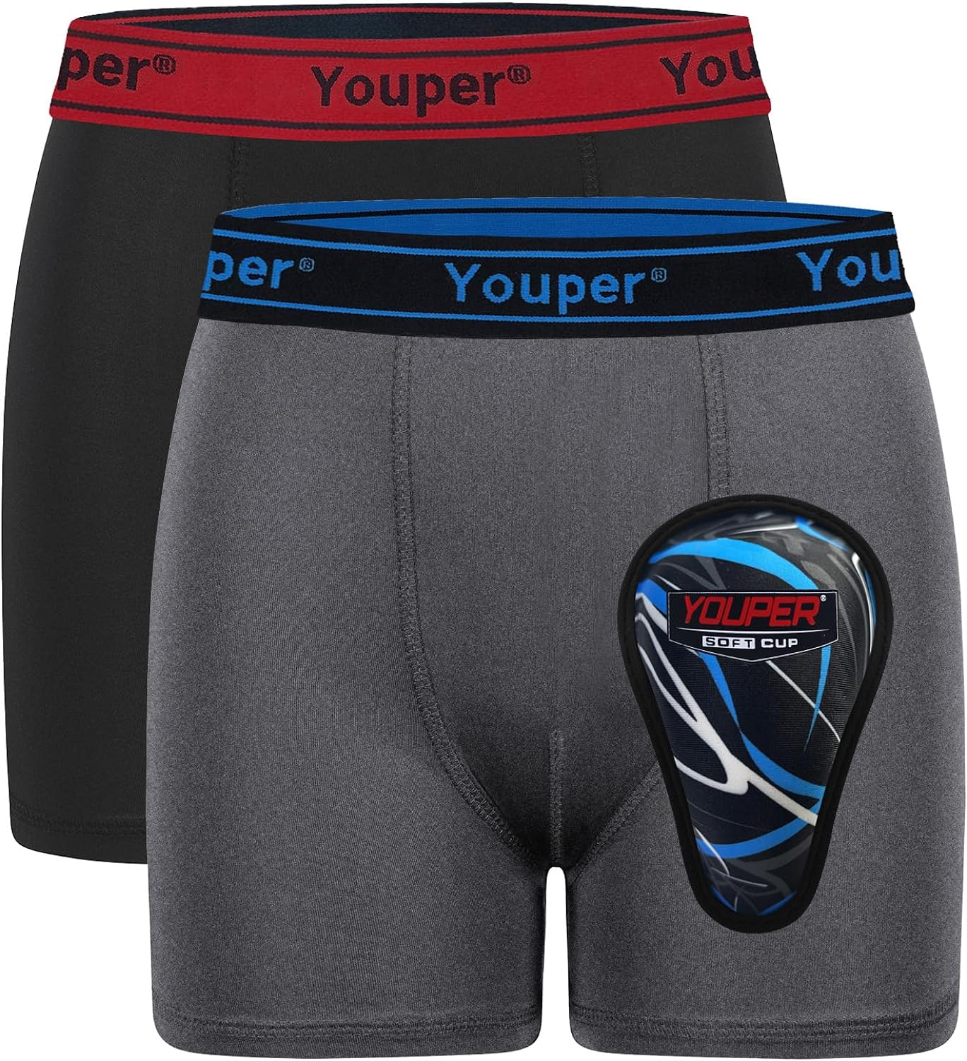  Youper Youth Football Padded Compression Shorts