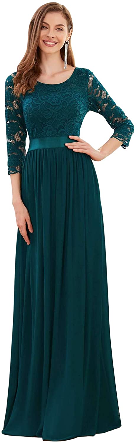 Empire waist maxi dress hotsell with sleeves