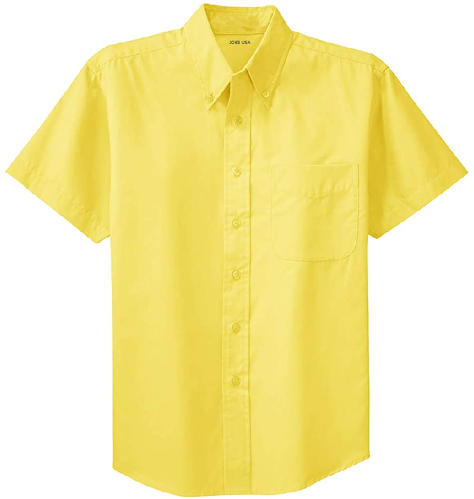 Men's Short Sleeve Wrinkle Resistant Easy Care Shirts in 32 Colors