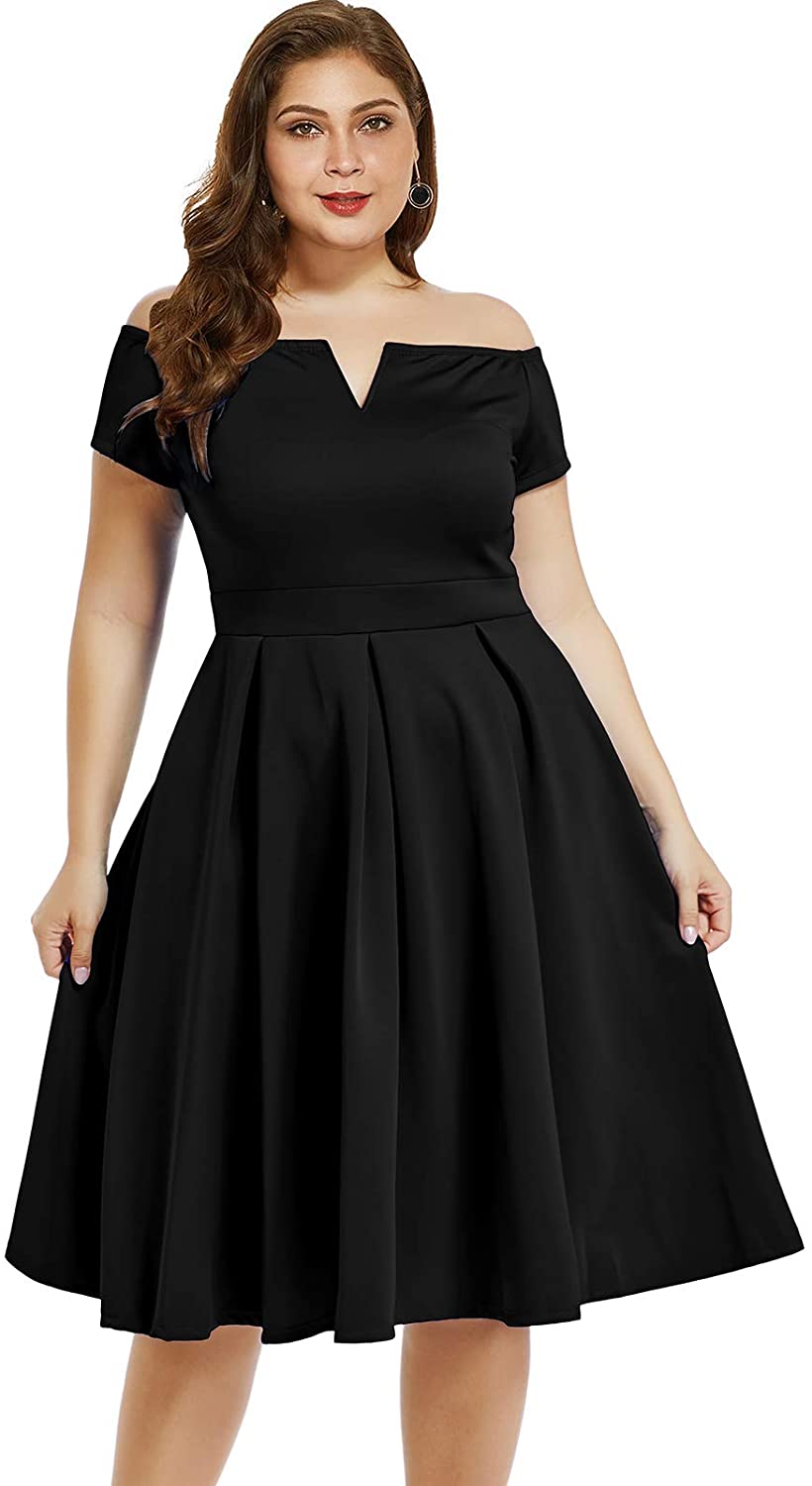 plus size vintage tea dress