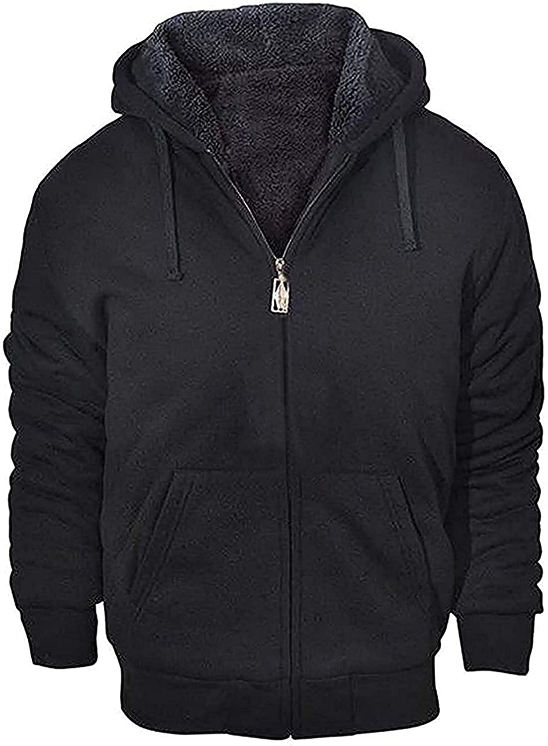 Full Zip Up Thick GEEK LIGHTING Hoodies for Women Sherpa Lined Winter Fleece Sweatshirt 
