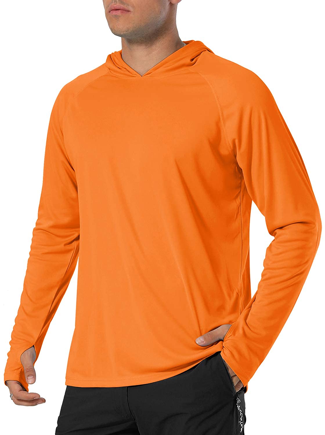 TACVASEN Men's Hiking Shirts UPF 50 UV Sun Protection Athletic Hoodies Workout Training Shirts