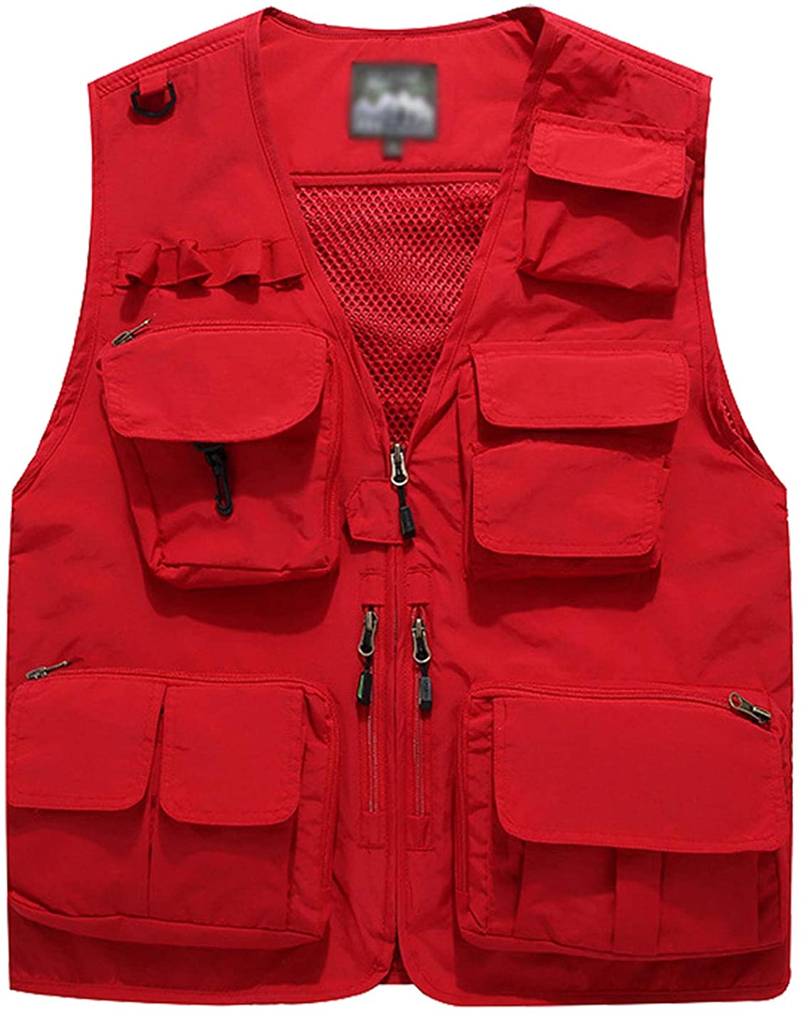 Flygo Men's Casual Lightweight Outdoor Travel Fishing Vest Jacket