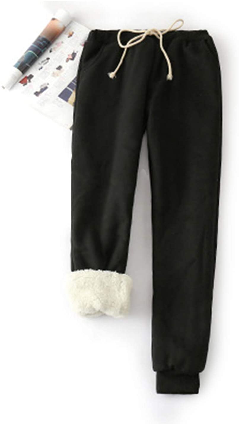 Yeokou Women's Warm Sherpa Lined Athletic Sweatpants Joggers Fleece  Pants | eBay