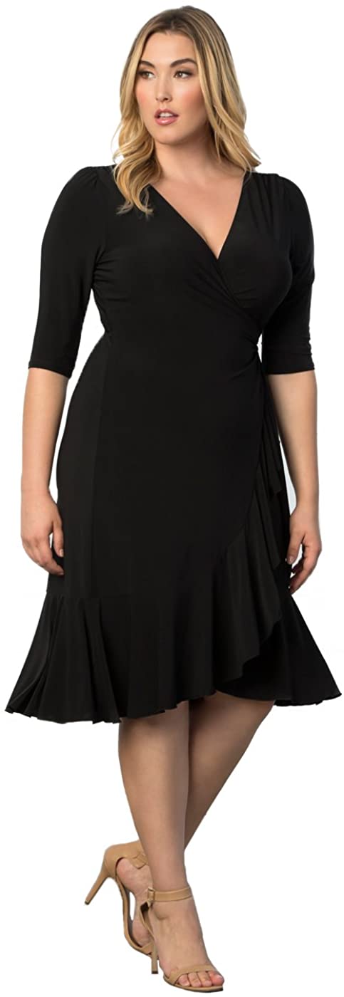 Kiyonna Women's Plus Size Whimsy Wrap Dress | eBay