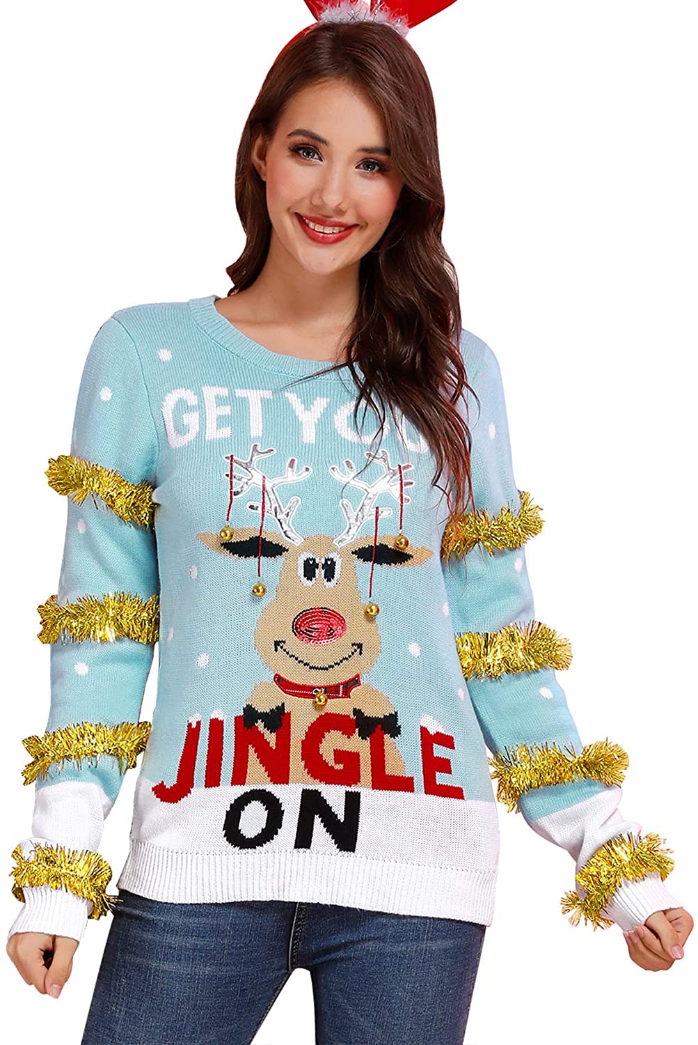 For G and PL Women Christmas Winter Sweater