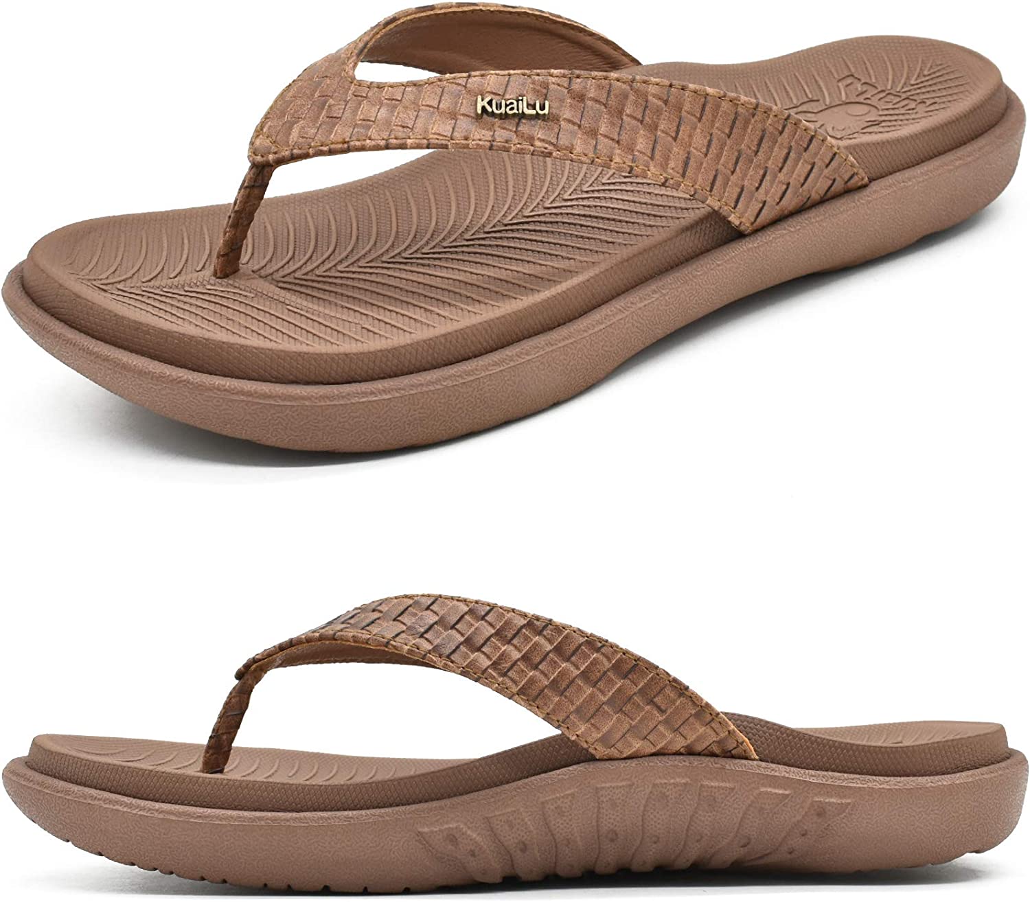 Buy KuaiLu Women's Non-Slip Casual Flip Flop Thong Sandals Online