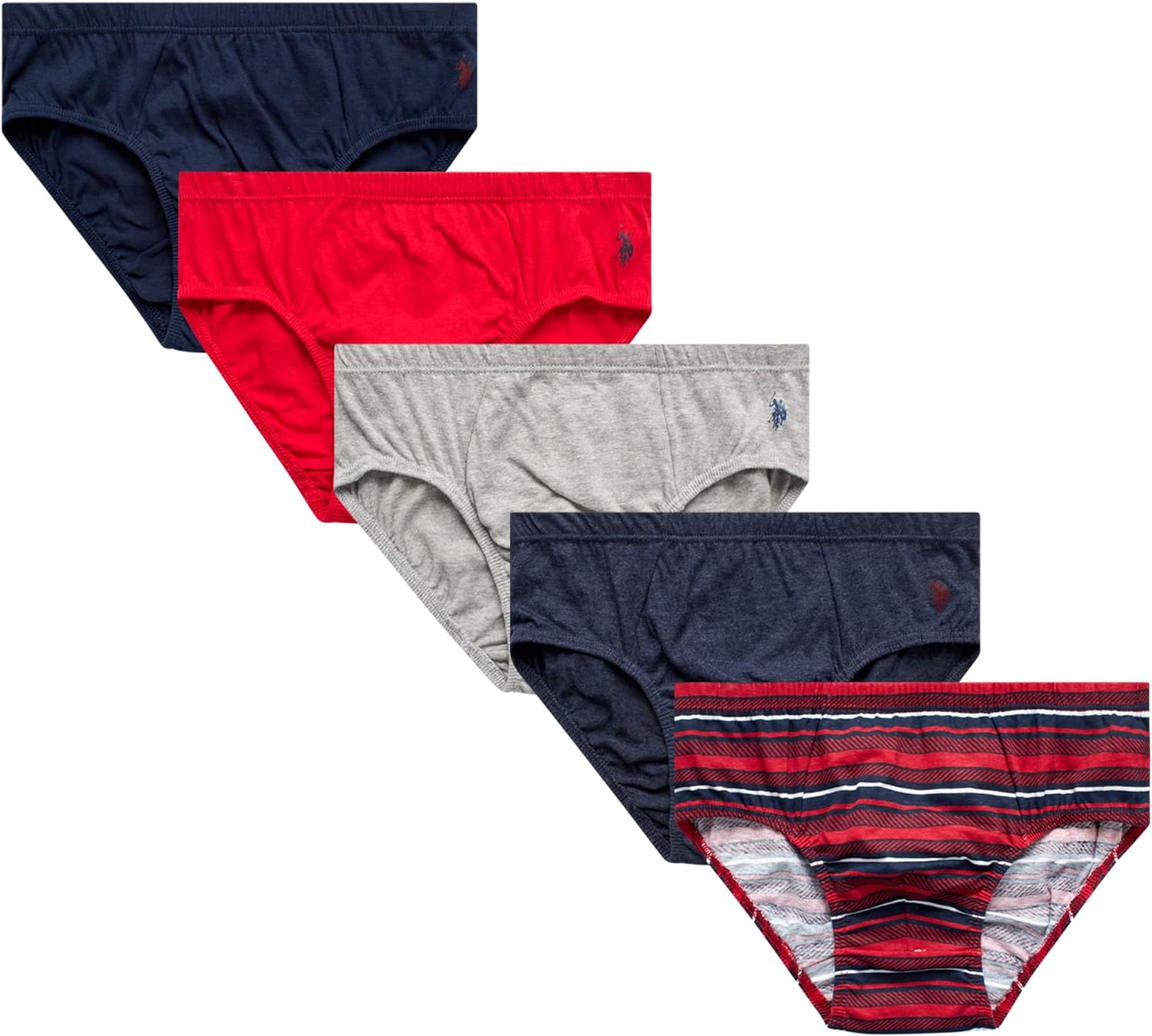 U.S. Polo Assn. Men's Underwear - Low Rise Briefs with Contour