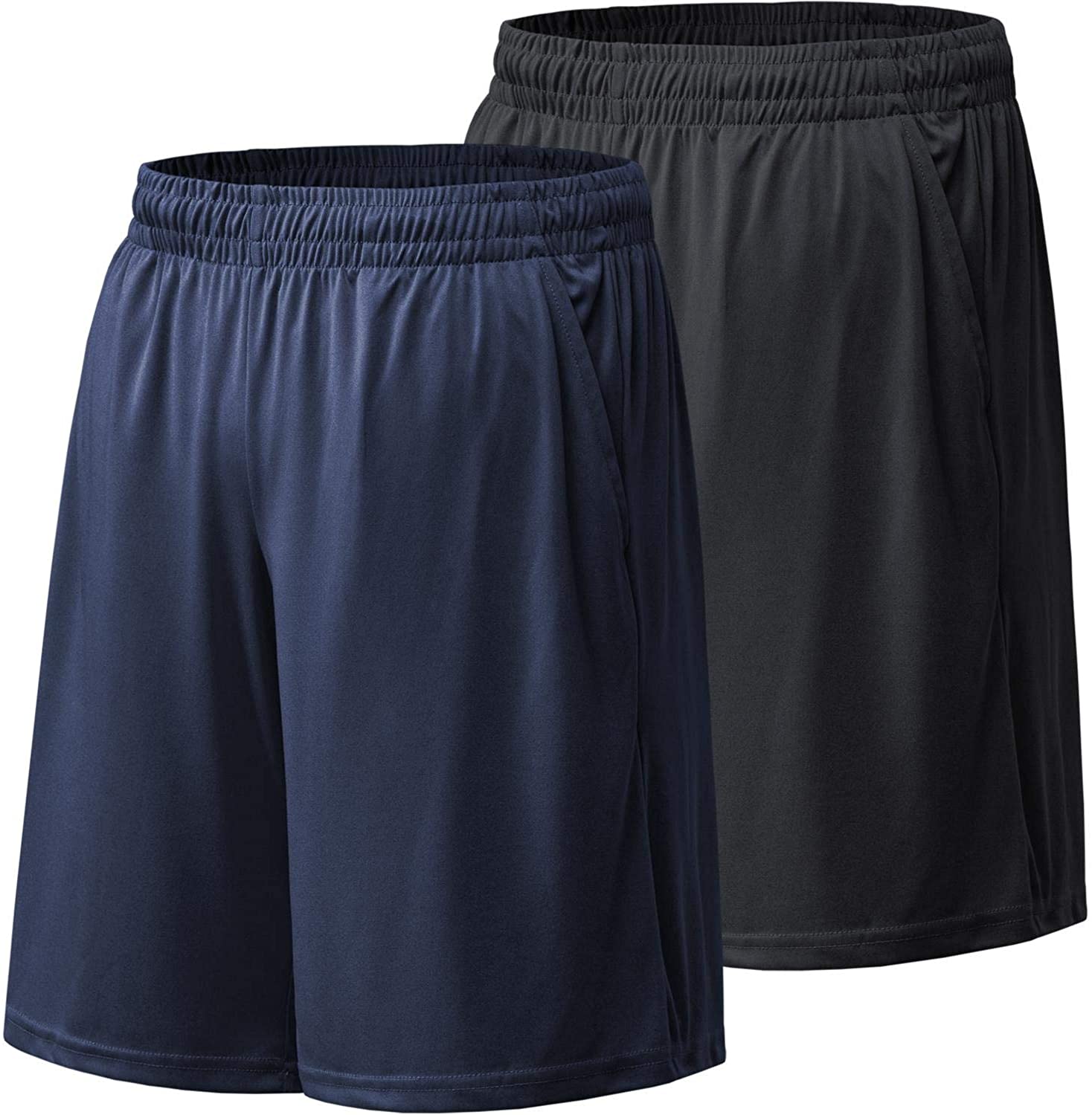 BALENNZ Athletic Shorts for Men with Pockets and Elastic Waistband Quick  Dry Activewear