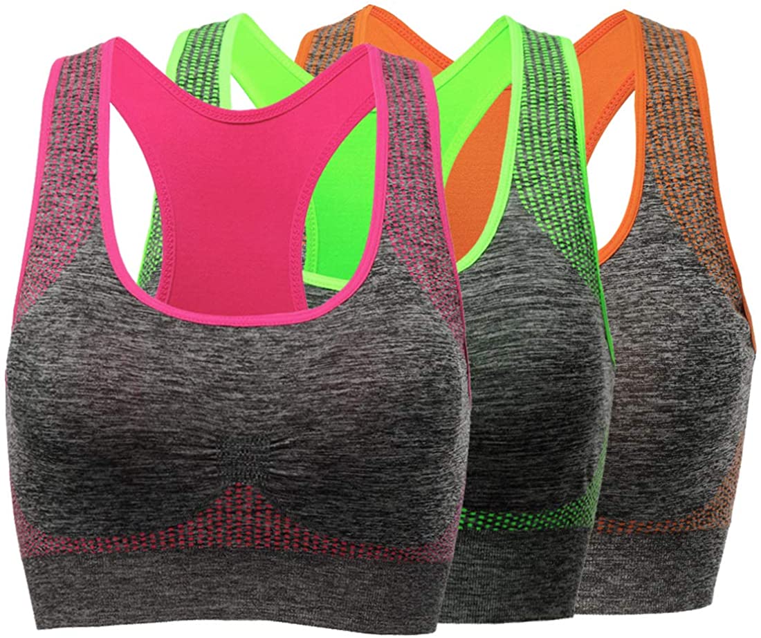 TOBWIZU Sports Bras for Women, Medium Support Yoga Gym Activewear