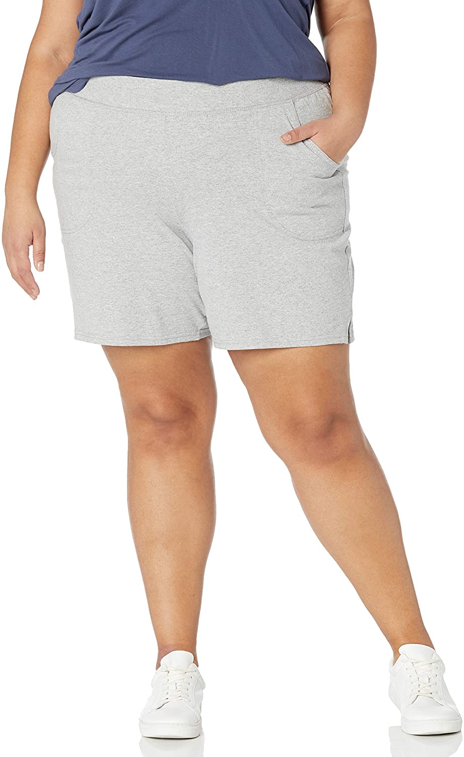 Just My Size Women's Plus Size Cotton Jersey Shorts, Pull-on Gym