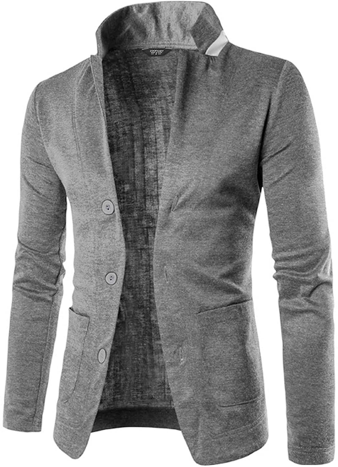 COOFANDY Mens Casual Slim Fit Blazer 3 Button Suit Sport Coat Lightweight Jacket Coat