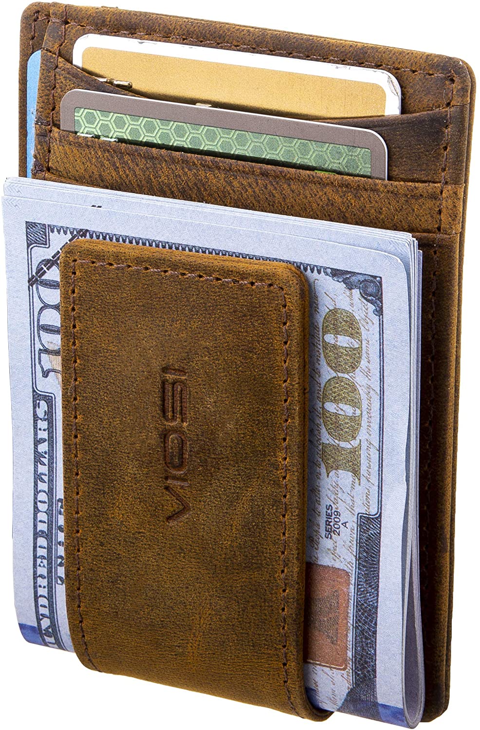 Dollaro RFID Protected Money Clip Wallet - Brown – Mai Soli