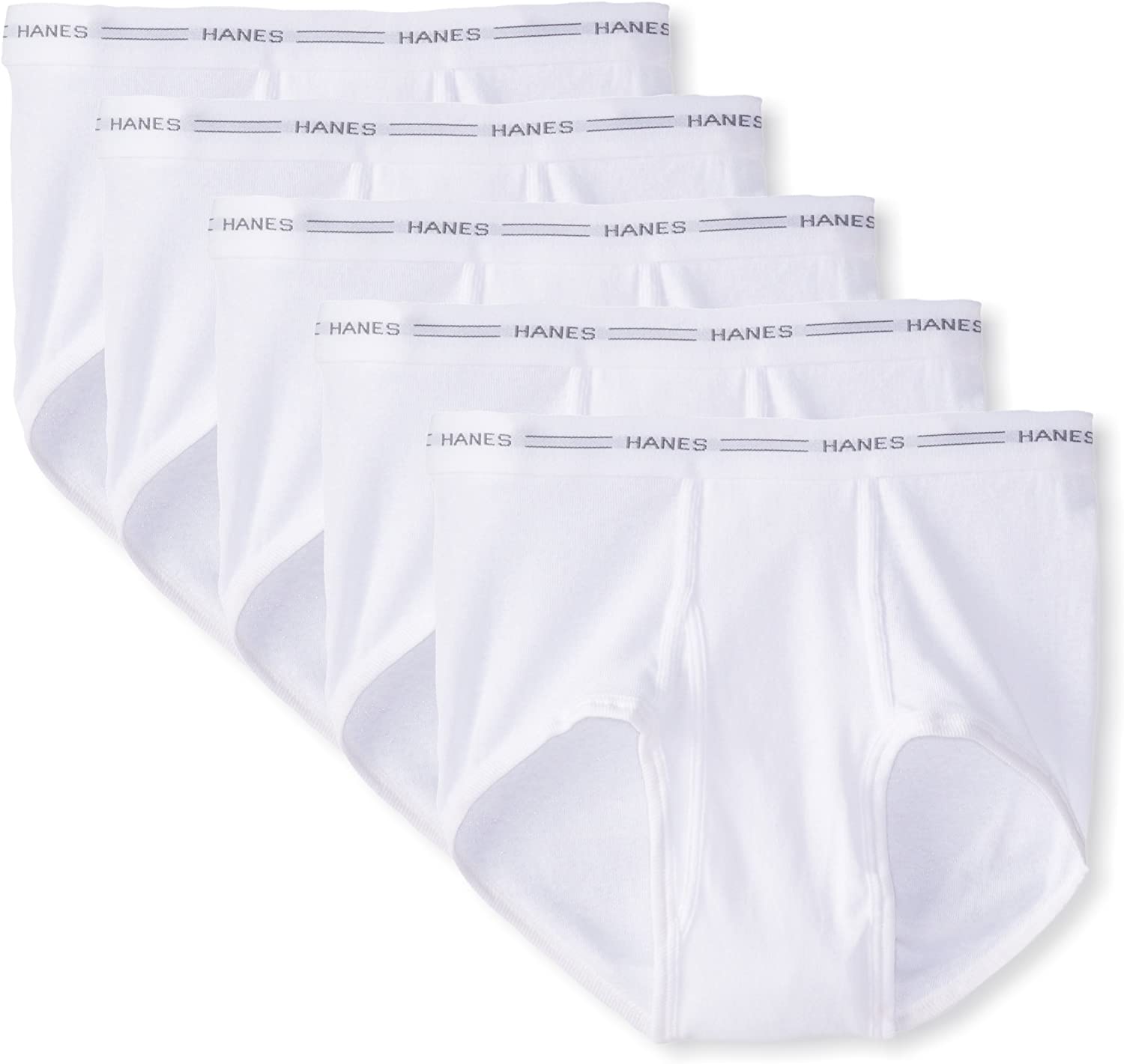 Hanes Men's 5-Pack 100% Preshrunk Cotton Full Rise Briefs | eBay