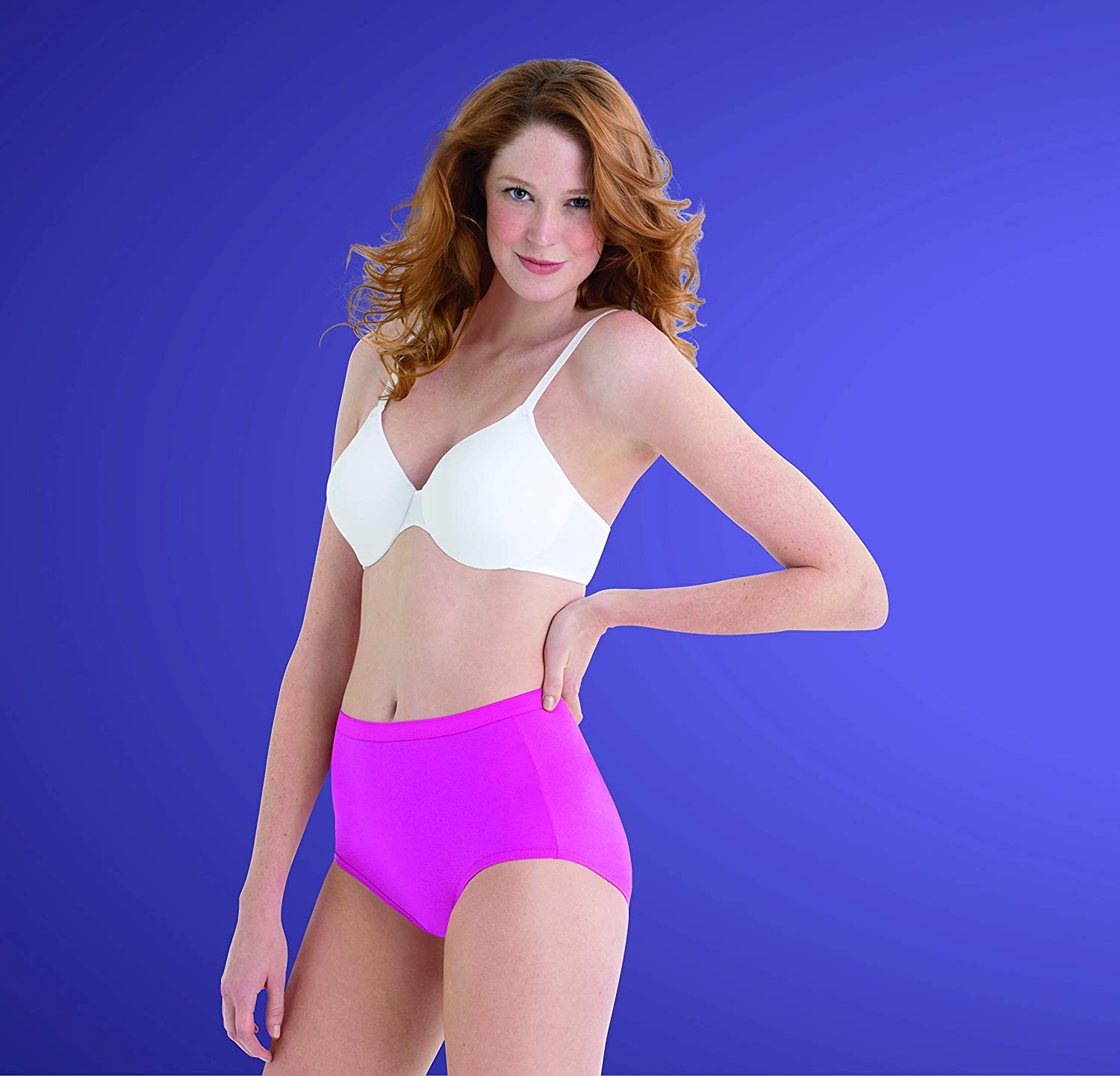 Hanes Women's Cool Comfort Cotton Brief Underwear, 6-Pack 