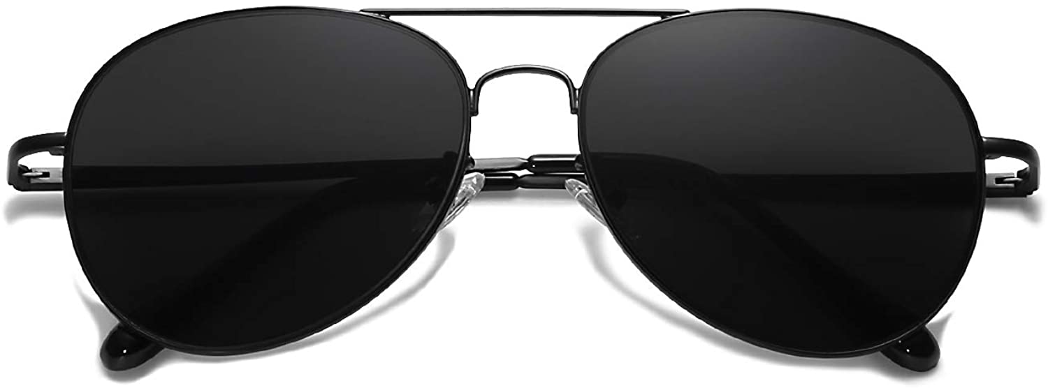 thumbnail 13 - SOJOS Classic Aviator Mirrored Flat Lens Sunglasses Metal Frame with Spring Hing