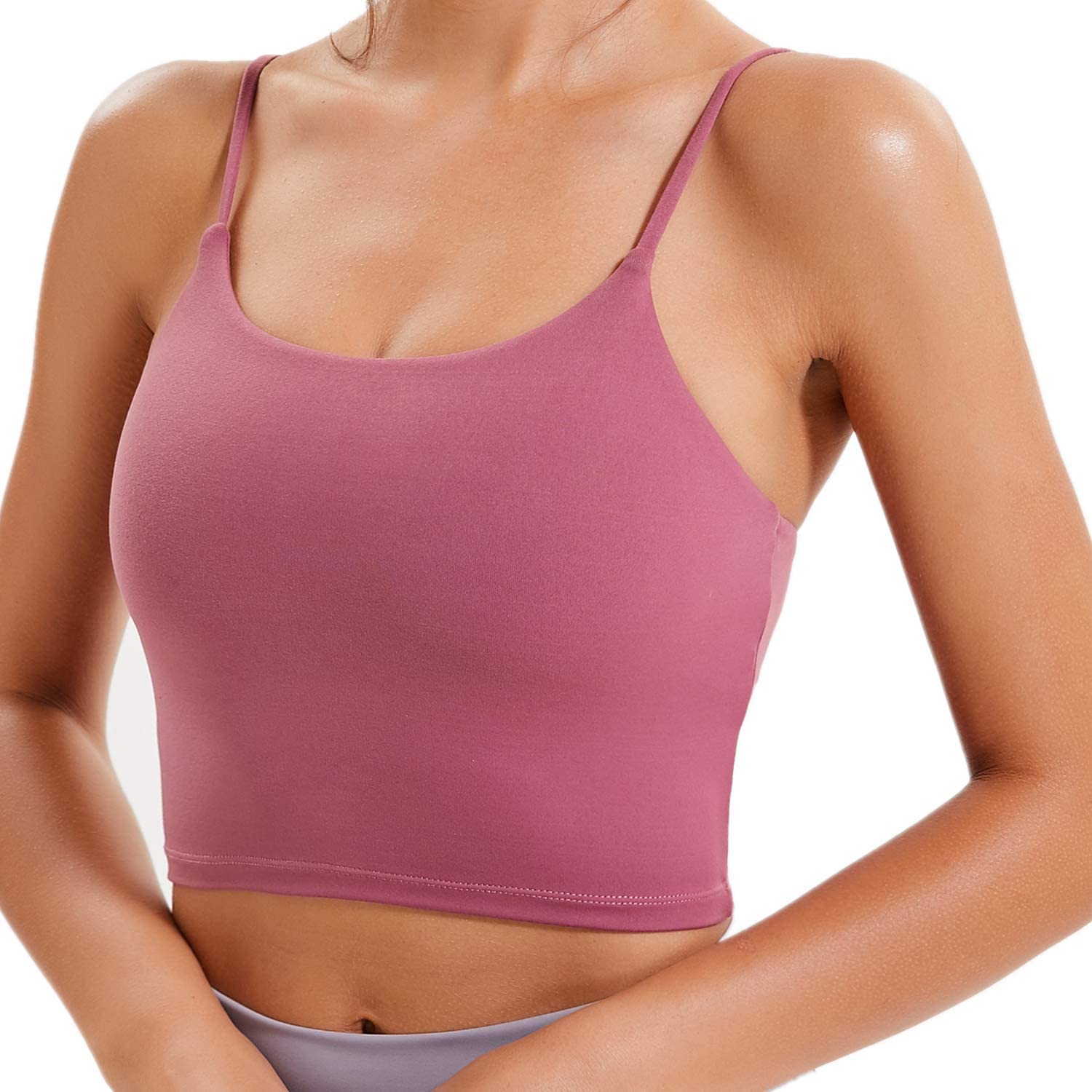 Lemedy Women Padded Sports Bra Fitness Workout Running Shirts Yoga