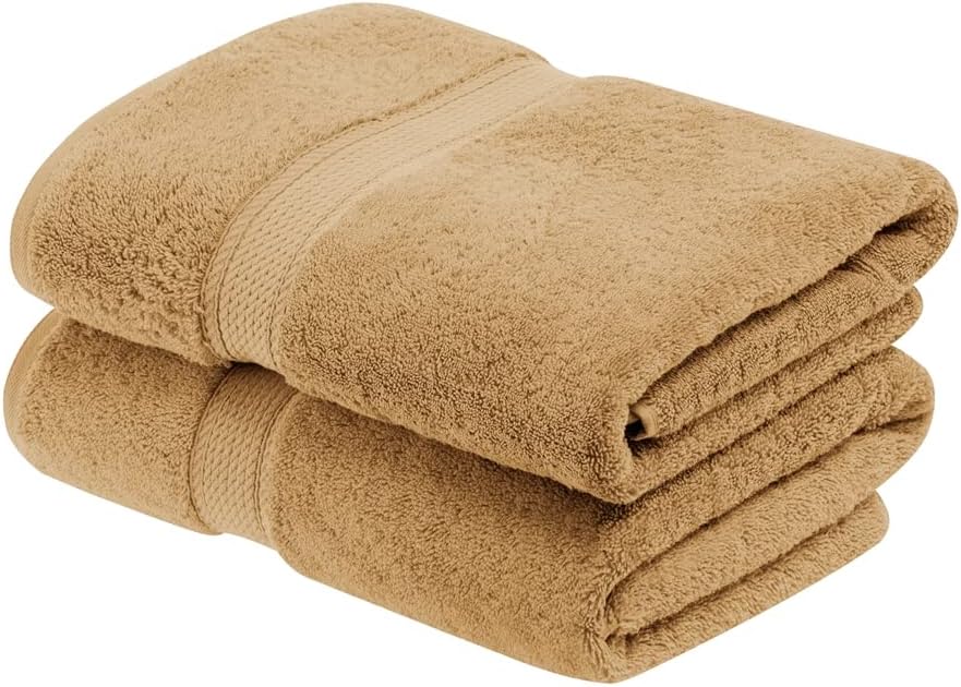  SUPERIOR Egyptian Cotton 800 GSM Towel Set, Includes 2