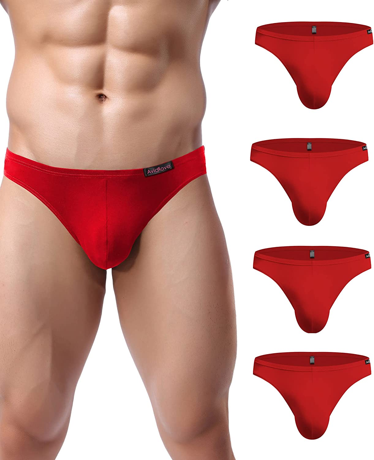 Avidlove Mens Bikini Underwear Low Rise Briefs Microfiber