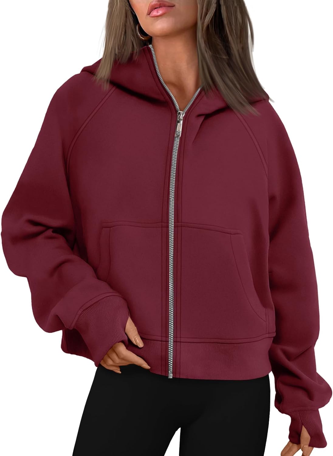 AUTOMET Womens Oversized Sweatshirts Fleece Hoodies Long X-Large,  Coffeegrey