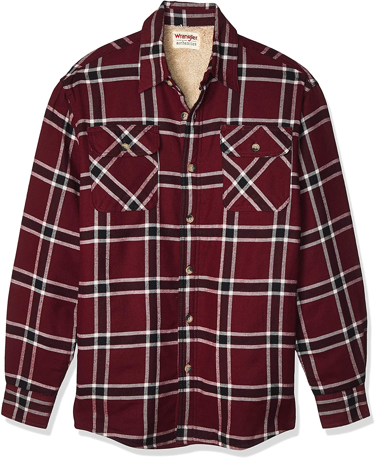 wrangler fleece lined shirts