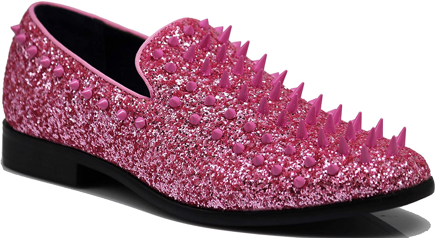 Pink loafers sales with spikes