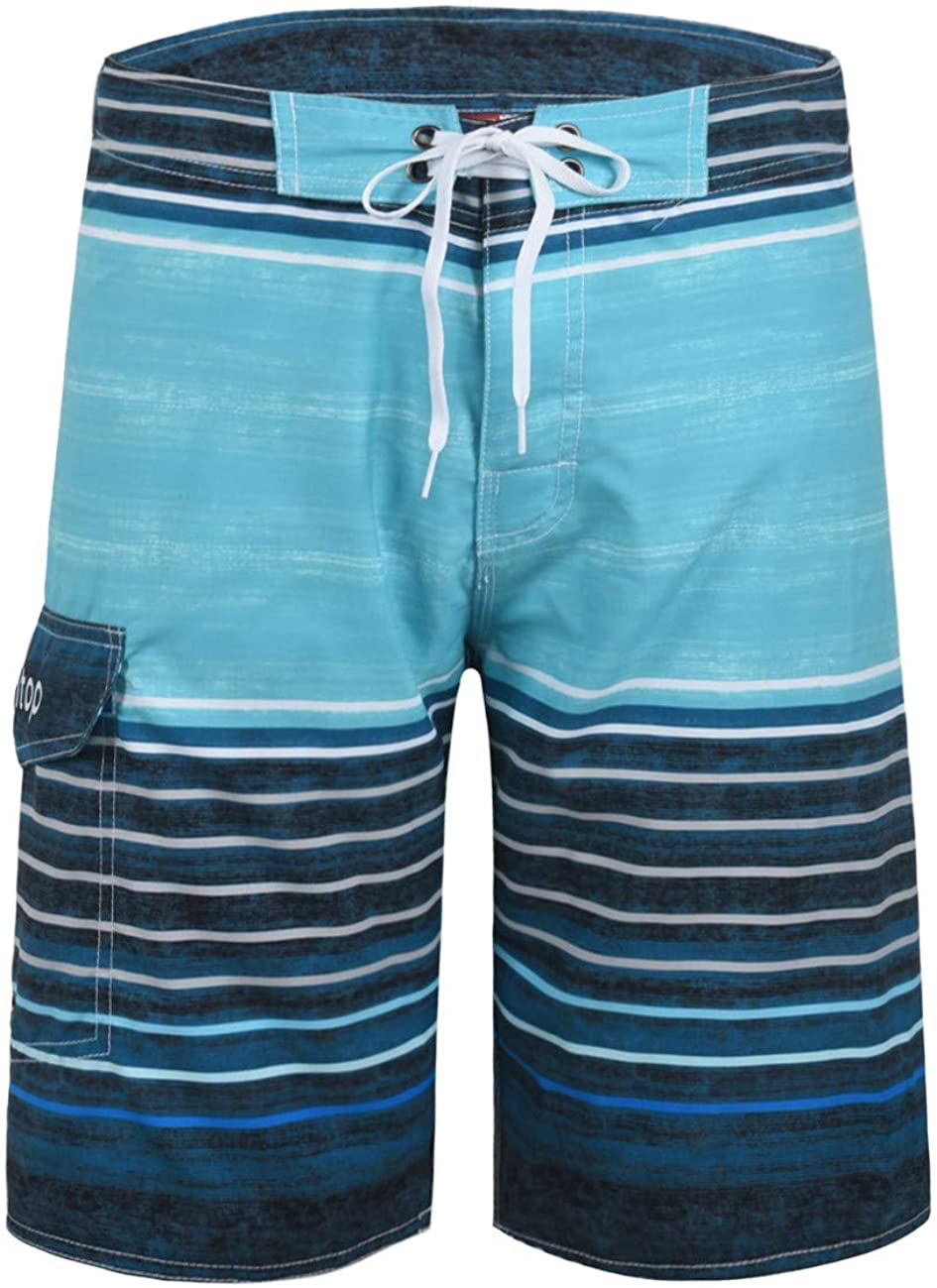Unitop Mens Board Shorts Summer Holiday Surf Trunks Quick Dry 