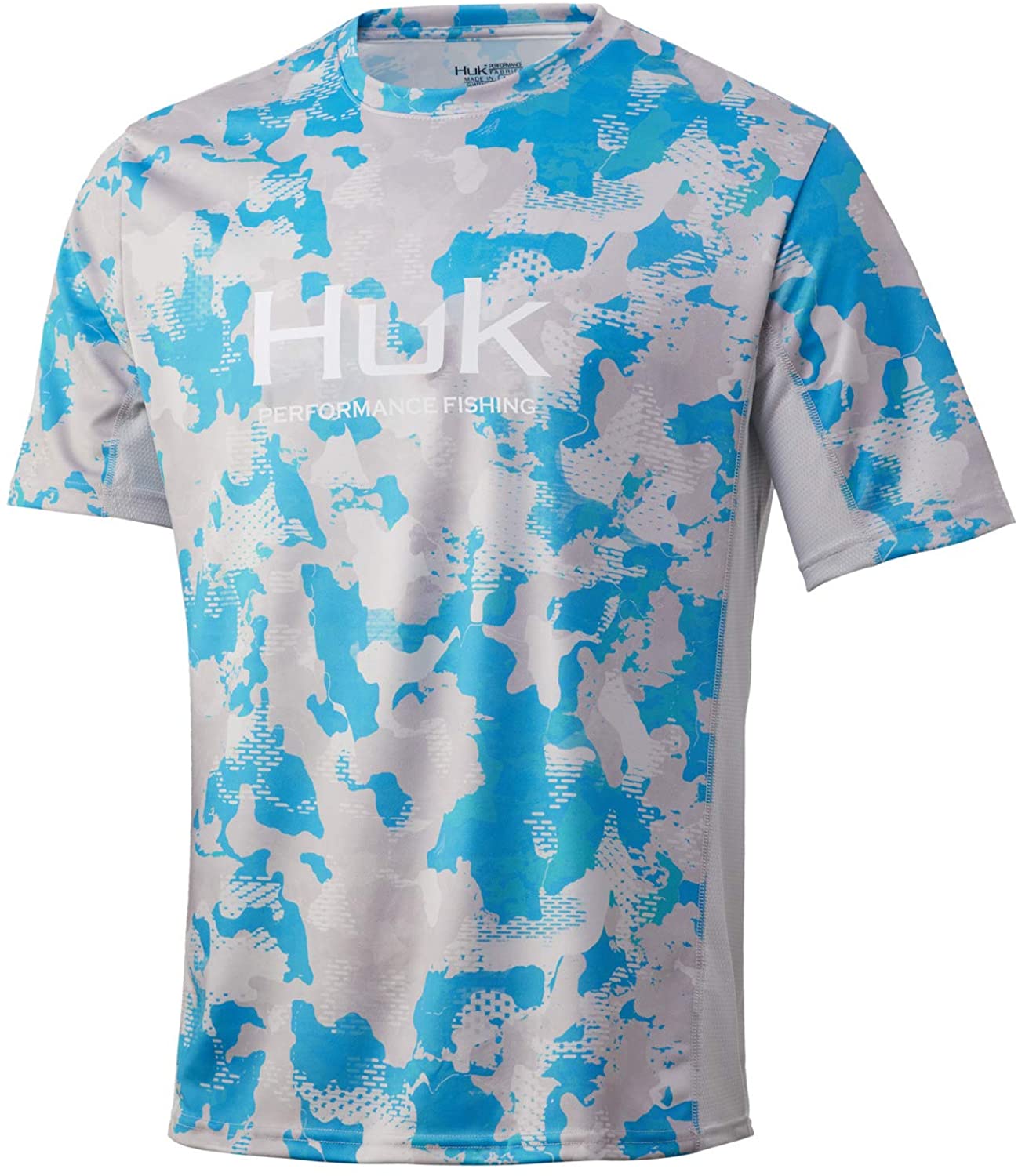 HUK Men's Icon X Camo Short-Sleeve Performance Fishing Shirt | eBay